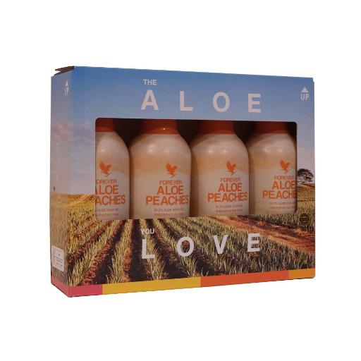 FOREVER ALOE PEACHES & VERA JUICE 18本セット Amazon.com: Forever Living - Aloe Peaches, Pure Aloe with