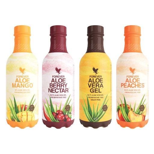 ALOE MIXED GEL 4 PACK | Aloe Vera Drink Multipack | Forever Living