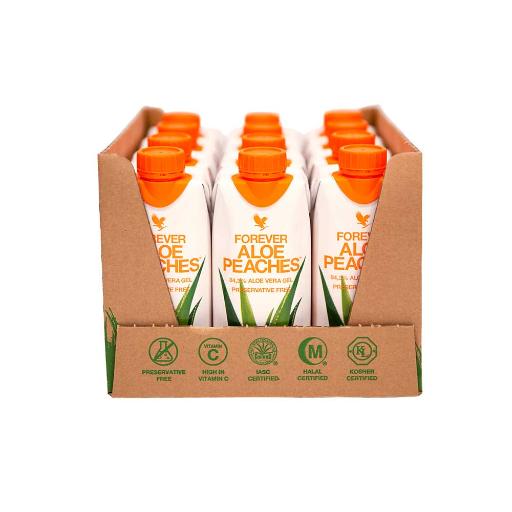 ALOE PEACHES 330ML PACK OF 12 Aloe Vera Drink Multipack Forever ALOE PEACHES 330ML PACK OF 12 Aloe Vera Drink Multipack Forever