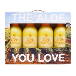 Forever Aloe Mango 4-pack — Aloe Vera drikke fra Forever Living
